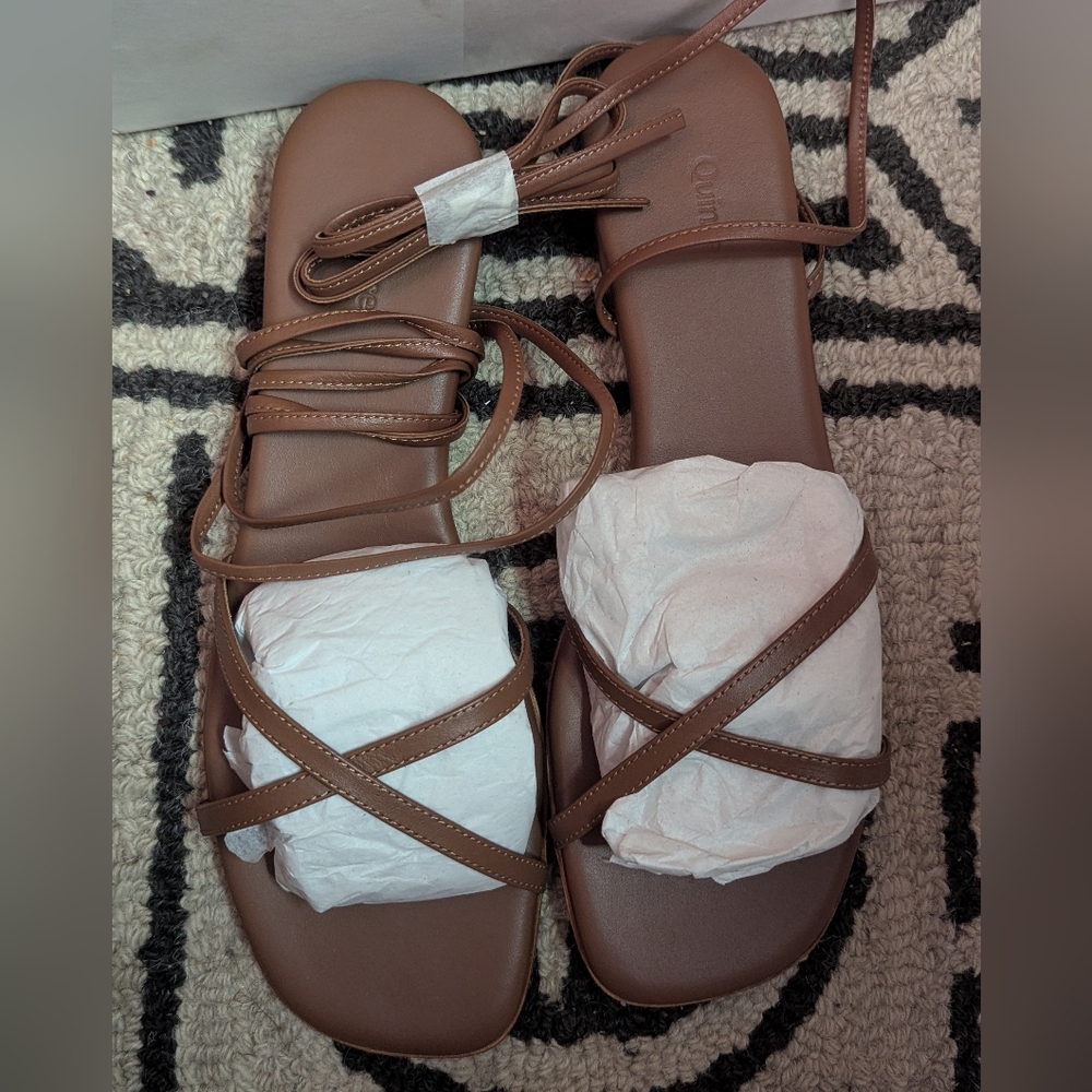 Quince 100% Leather Wrap Sandal - Picture 6 of 8
